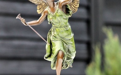 Statue, winged victory - 38 cm - bronze marble