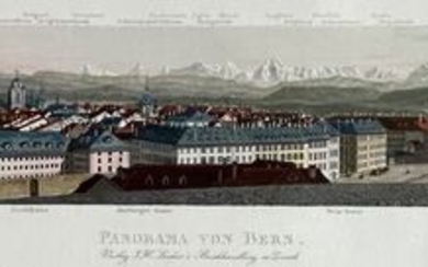 Switzerland, Bern; J.H. Locher - Panorama von Bern - 1821-1850