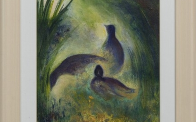THE COMPANY OF BIRDS, A MIXED MEDIA BY MARGARET COWLE