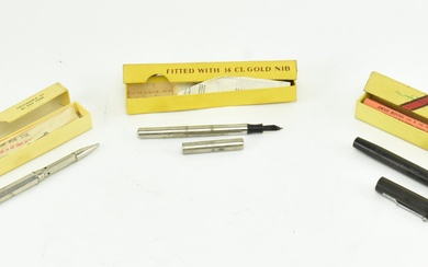 THREE EARLY - MID 20TH CENTURY CASED PENS / PENCILS