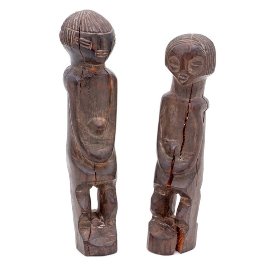 TWO CHOKWE SCULPTURES