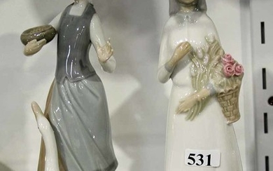TWO SPANISH PORCELAIN FIGURINES