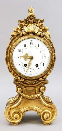 Table clock, gilded wood, 2nd