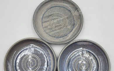 Three Chance Swirl Ceramic Dessert Plates
