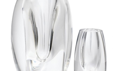 Timo Sarpaneva: “Claritas”. Two clear glass vases. (2)