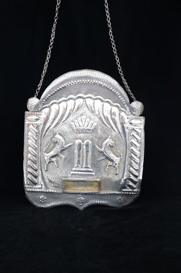 Torah shield - Tass - .800 silver - Austria - Early 20th century