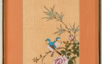 Two Asian Prints of Birds.