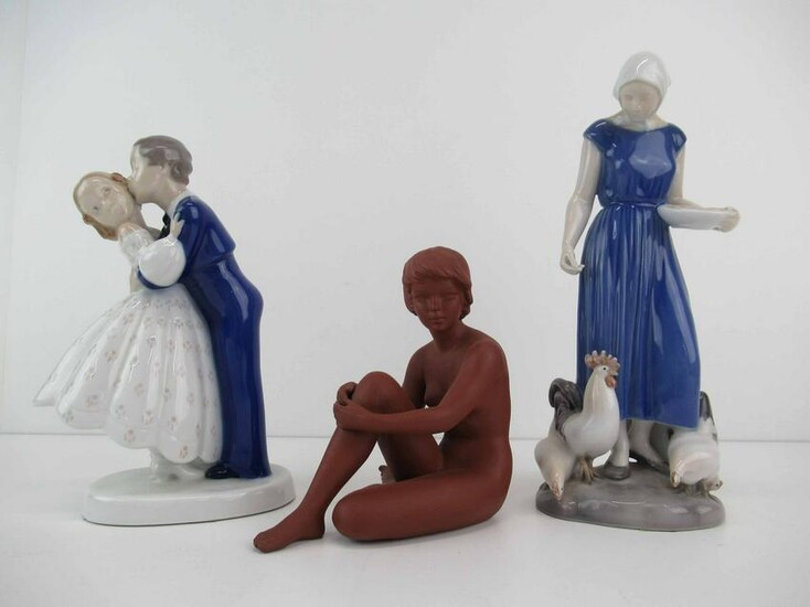 Two B & G Bing and Grondahl Porcelain Figurines