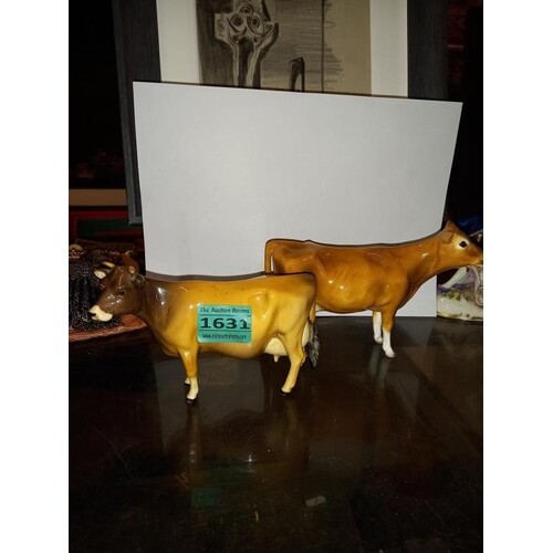 Two Beswick Jersey Cow's "Newtown Tinkle" and antoehr signed...