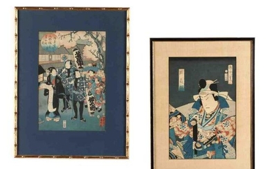 Two Edo Period Woodblock Prints