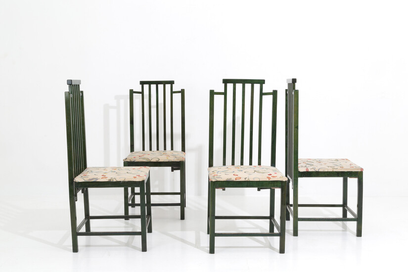 VIVAI DEL SUD (Attr.) Four chairs in wood