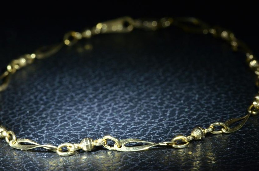 Vintage Yellow Gold Ankle Bracelet