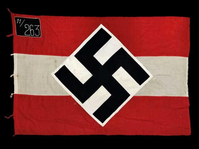 WW2 German Hitler Youth Flag with Unit Mark