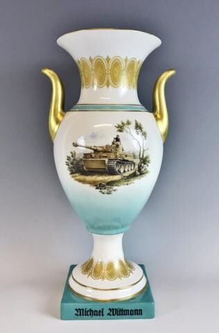 WW2 German SS Porcelain Award, Michael Wittmann
