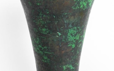 Weller Pottery Coppertone Flared Vase