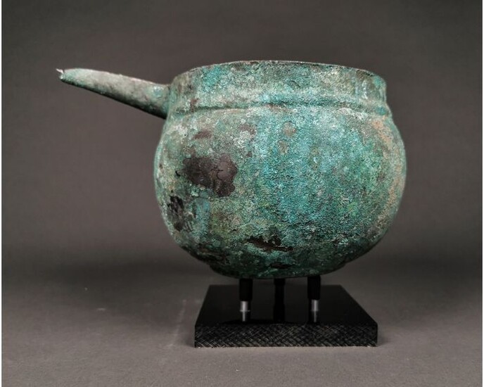 Western Asiatic Bronze Spouted Vessel