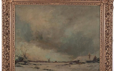 Willem Witjens (1884-1962) , Dutch winter landscape