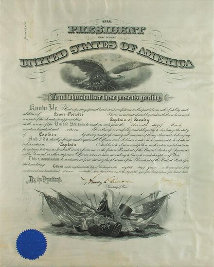 William H. Taft Document Signed