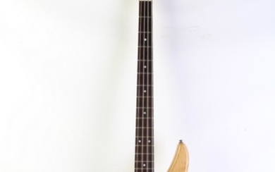 Yamaha left handed Bass Guitar With Timber Finish