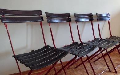 Zanotta - Marco Zanuso - Chair (4) - Leather, Metal