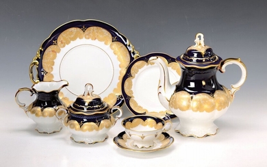 coffee set for 12 people, Hutschenreuther Hohenberg, decor...