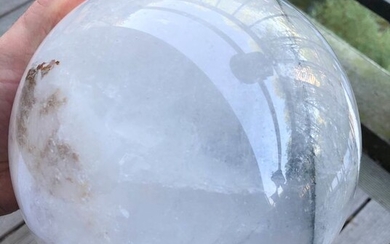 large rock crystal sphere Crystal - 18,15×18,15×57 cm - 8200 g