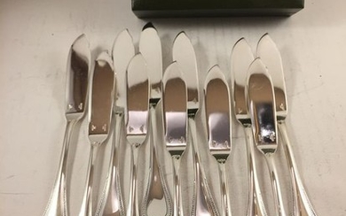 malmaison - christofle- fish knife (11) - Silver plated