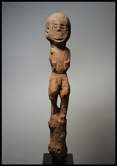 protective figure - Wood - hairdryer - Benin