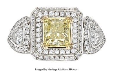10032: Colored Diamond, Diamond, White Gold Ring Stone