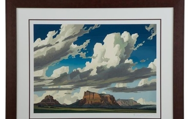 Ed Mell. "Fleeting Clouds, Sedona"