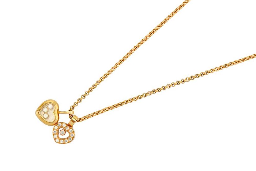 A 'Happy Diamond' pendant necklace, by Chopard The 18...