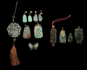 (11) Lot of Jade & Jadeite Jewelry