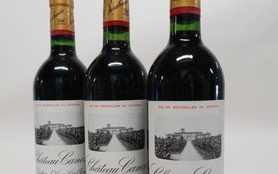 12 bouteilles CHÂTEAU CANON 1983 1er GCC (B) Saint Emilion (étiquettes fanées