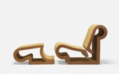 Frank Gehry, Easy Edges chair and ottoman