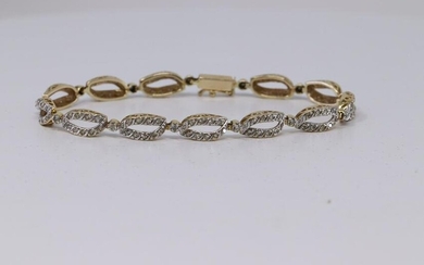 14Kt Ladies Diamond Bracelet