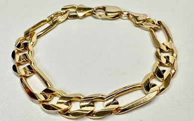 14k Solid Gold Link 8" Bracelet
