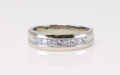 14kt White Gold Princess Cut Diamond Ring
