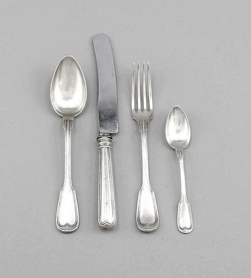 15 pieces of cutlery, German, late 19th century
