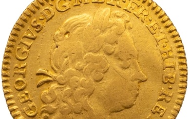 1720 George I (reigned 1714-1727) gold Half Guinea with firs...