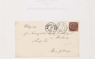 1851. 4 RBS Ferslew. Plate I, no. 17. Fine “overnight” cover from...