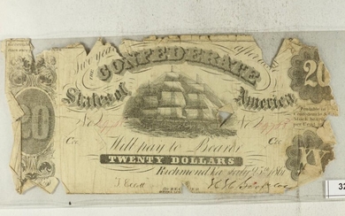 1861 CONFEDERATE STATES OF AMERICA $20