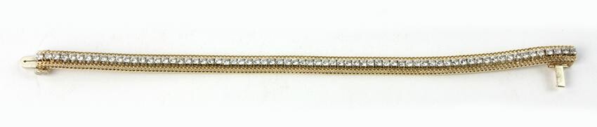 18k Gold and Diamond Tennis Bracelet