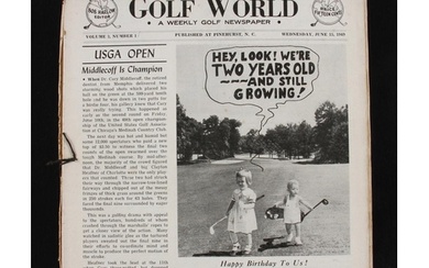1949/50 Golf World Weekly USA Newspaper Publ'd Pinehurst NC ...