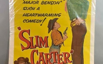 1957 Universal Pictures Slim Carter Movie Poster
