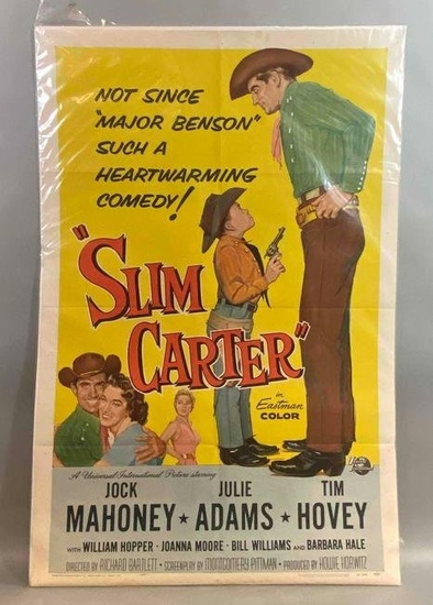 1957 Universal Pictures Slim Carter Movie Poster