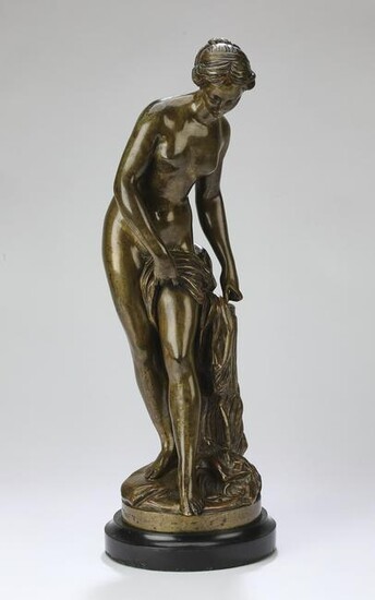 19th c. French bronze 'Baigneuse,' after Falconet