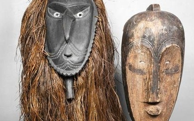 (2) Papua New Guinea Tribal Masks