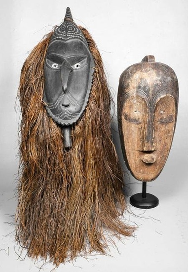 (2) Papua New Guinea Tribal Masks