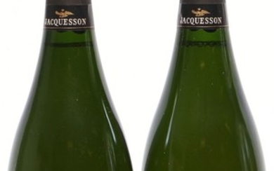 2 bts. Champagne Brut Grand Cru Blanc de Blancs “Avize”, Jacquesson 1996 A (hf/in).