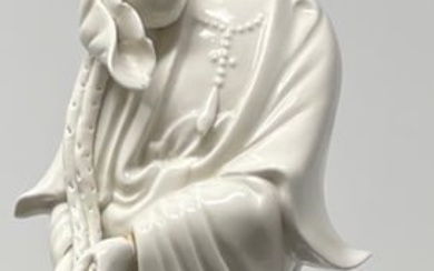 20 th C. Chinese Blanc De Chine Figure of a Woman